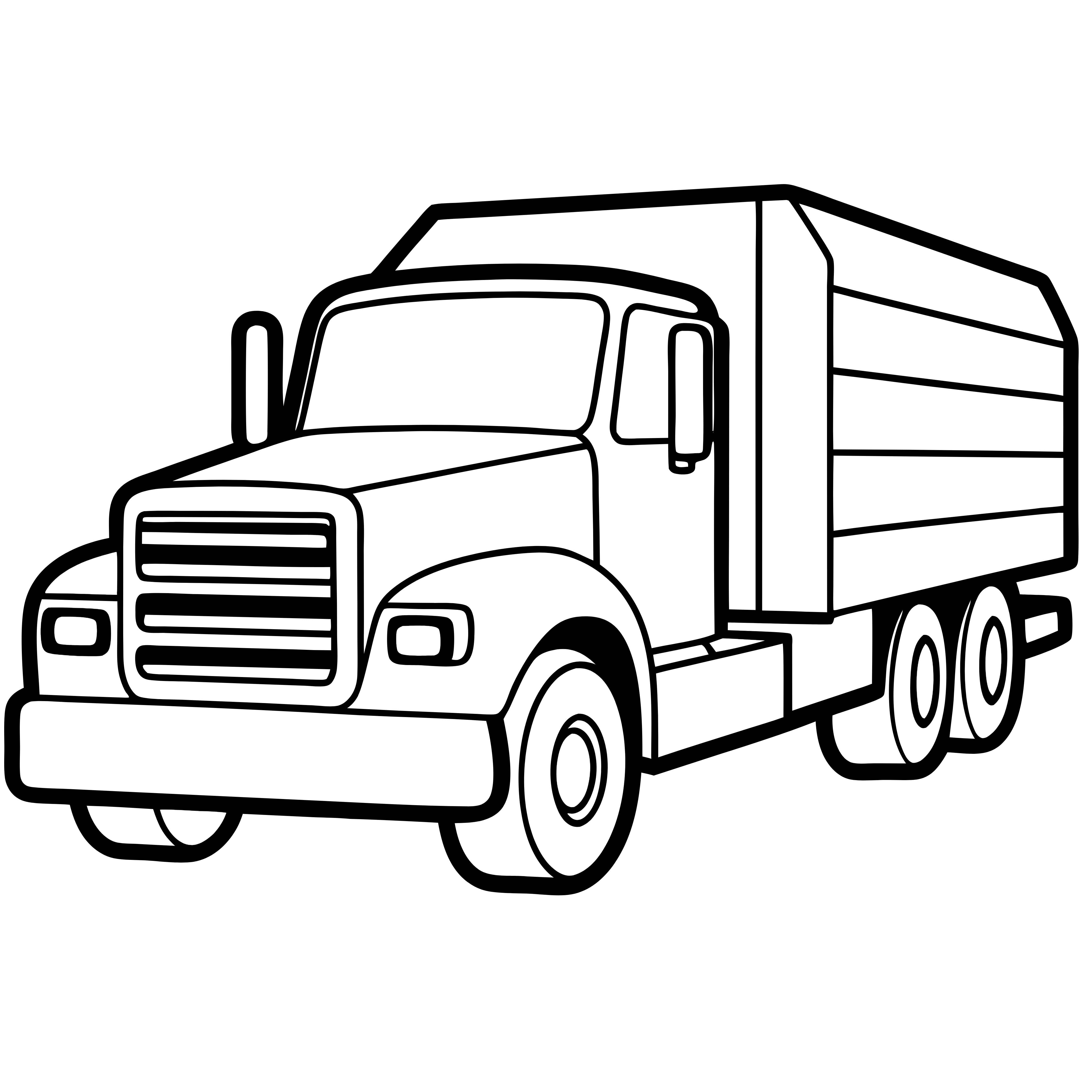 Free Truck Coloring Page - Download and Print,simple truck drawing,easy truck drawing